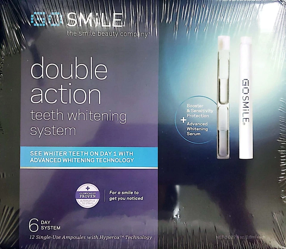 GoSMILE Double Action Teeth Whitening System - 6 Day Kit (12 Count) - Изображение 2 из 4