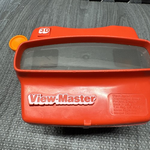 Vintage Red / Orange Viewmaster 3D View-Master Viewer With 2X Sesame Street Reel - Picture 6 of 13