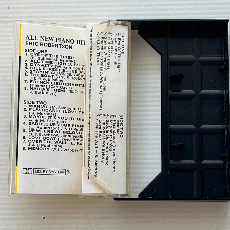 Eric Robertson  Movie Themes  All New Piano Hits '84 Music Cassette Tape - Image 3 of 4