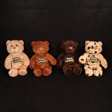 Teddy Grahams Plush Beanbag Bears - Lot of 4 - Honey, Cinnamon, Chocolate, Chip