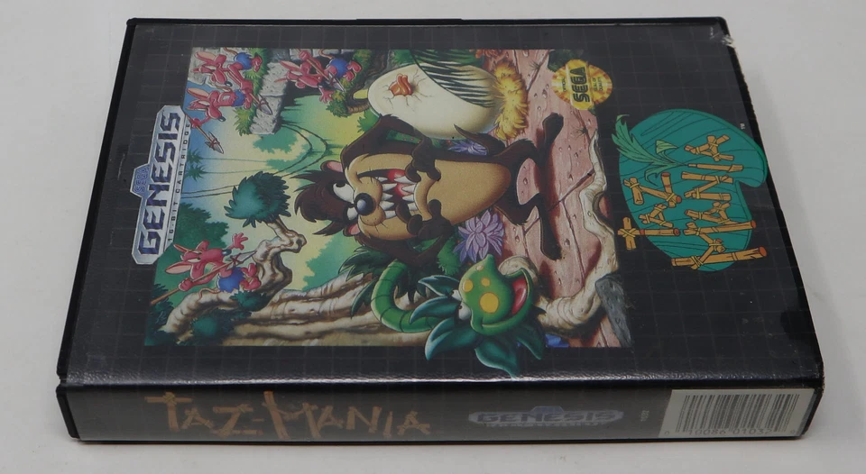VINTAGE 1992 90s SEGA GENESIS MEGA DRIVE MEGADRIVE TAZ MANIA CARTRIDGE GAME - Image 3 of 4