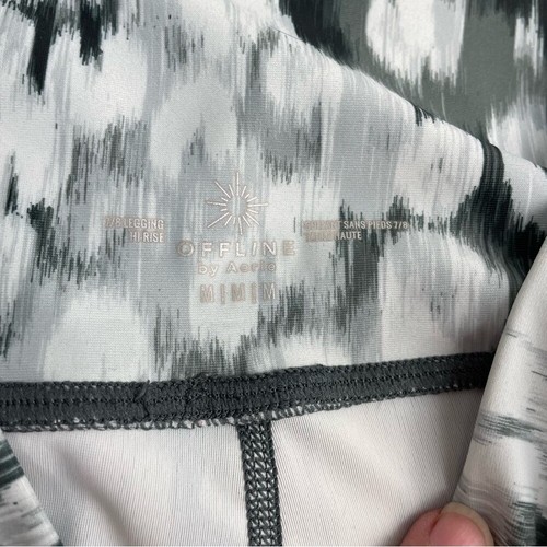 Aerie Offline Shine Silver Shadow High Waist Crossover Leggings - 第 6/7 張圖片