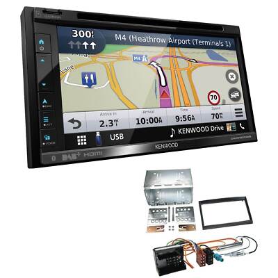 Kenwood Navigation Bluetooth Apple CarPlay für Toyota Proace ab 2013 in schwarz