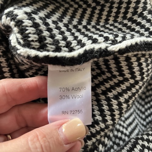 Gio & Gio Damen italienische Wollmischung langer Pullover Mantel Cardigan Größe Small - Bild 7 von 7