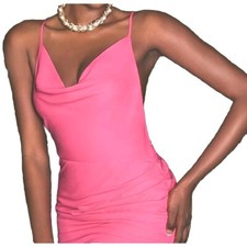 Shein Neu Sweetheart Neck Body-Con Dress Pink Large NWT Sexy