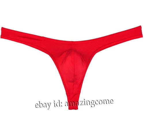 New Men Spandex Bulge Pouch Thong Underwear Elastic Swimwear Tanga Bikini T-back - Picture 6 of 21
