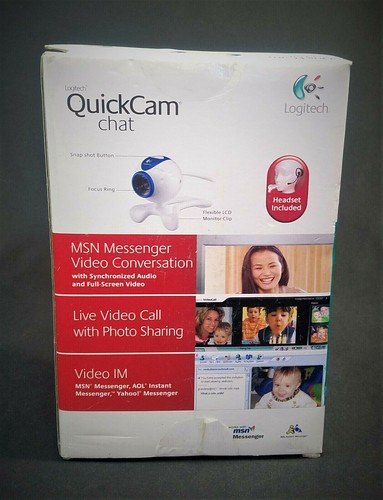 Logitech Quick Vintage Cam Chat Web NOS With Software - Picture 4 of 8
