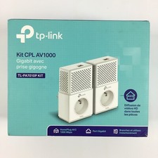 Lot 2 Prises Adaptateurs CPL TP-Link AV1000 AV2 TL-PA7010P Kit / 1000 Mbps