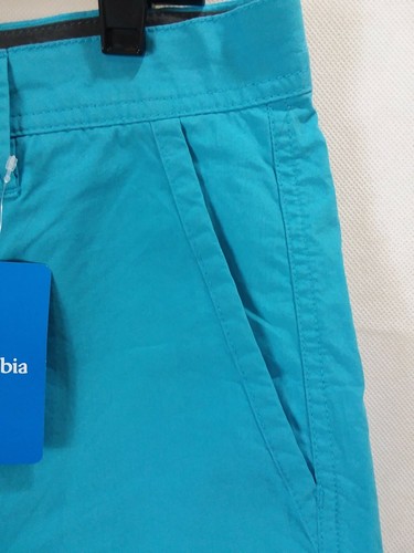 NWT Columbia Mens 34 Ins 10 Washed Out Short cotton blue - Picture 2 of 9