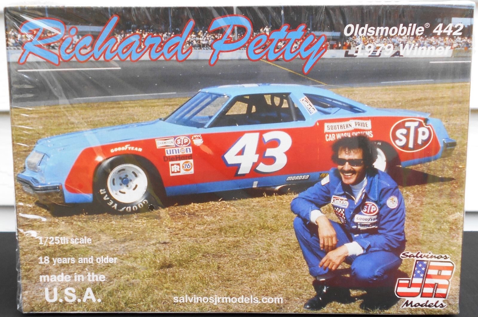 Salvinos Jr Models RPO1979D 1/25 Richard Petty #43, Oldsmobile 442, 1979 Kit de modélisme, accessoires de modélisme, Multicolore