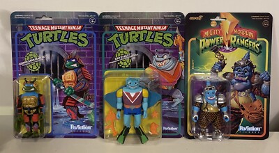 super 7 reaktion figuren TMNT / Power Rangers