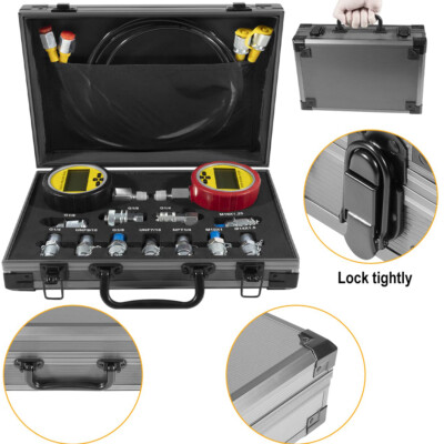 #ad 70M Digital Hydraulic Pressure Test Kit Coupling Hose Gauge $349.99