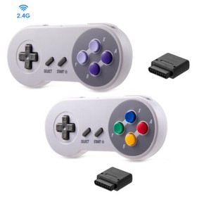 2.4G  Wireless SNES Controller Remote Control For Super NES Nintendo SNES 16 Bit
