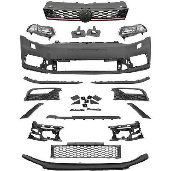 StoßStange SET Vorne Passend FüR VW Polo Baujahr 14-17 Sport-Optik Mit ABE-image