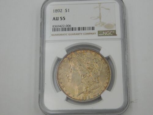 1892 Morgan Silver Dollar $1 NGC AU 50 (742)