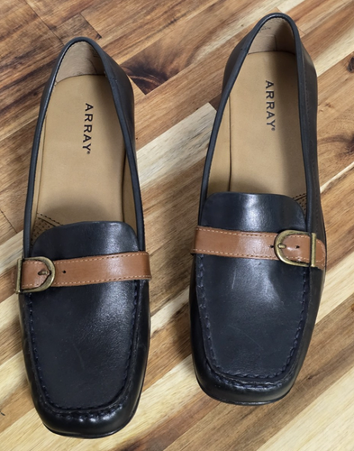 Array Windsor Women's Black Leather Loafers Size 8M - Picture 4 of 11