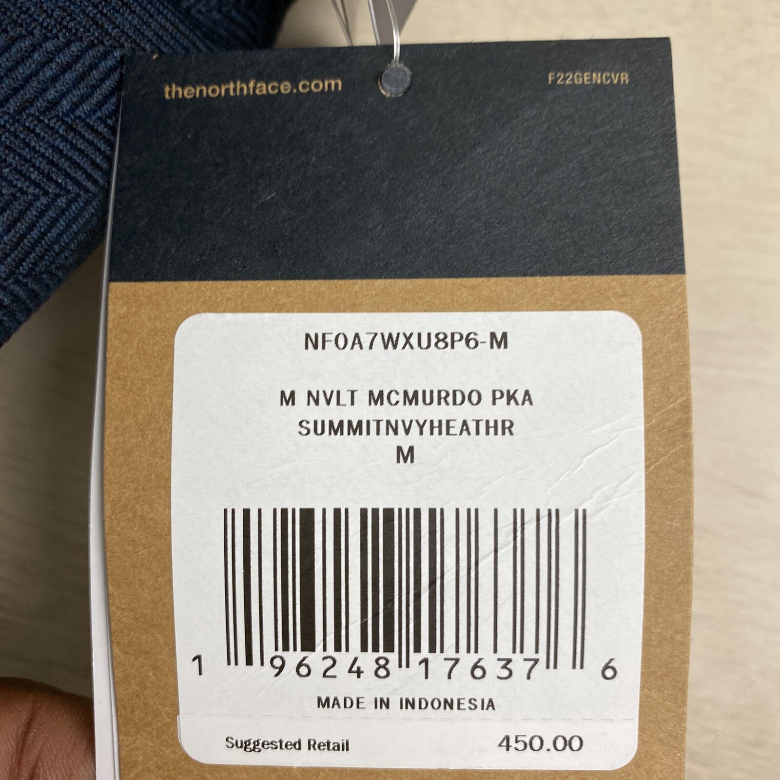 NWT THE NORTH FACE Men's Novelty McMurdo Parka, Summit Navy Heather