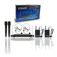 Wireless VHF Microphone System Handheld Headset Lavalier Bodypacks Microphones