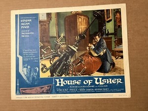 House Of Usher Original Movie Lobby Card #1 Vincent Price 1960