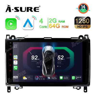 Für Mercedes Benz W639 W906 W169 Sprinter Android14 Navi 2+64G Autoradio CarPlay
