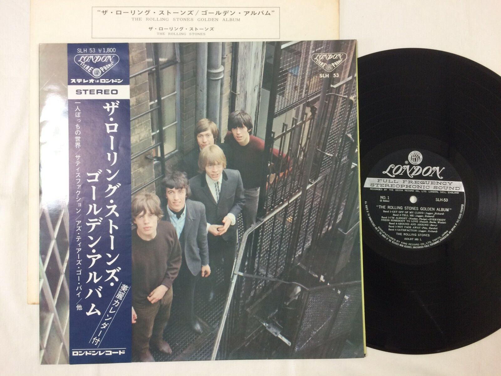 The Rolling Stones "GOLDEN ALBUM" JAPAN 1st PRESS LONDON STEREO SLH53 W/HALF OBI