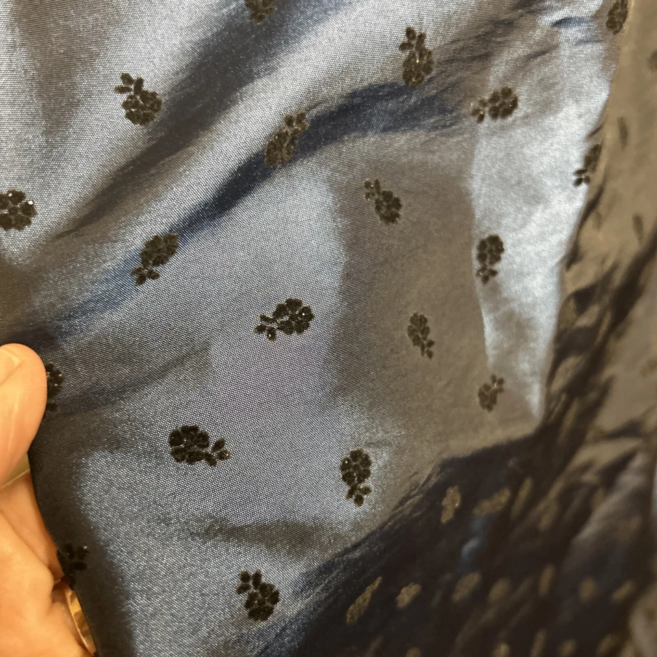 Зеленый собаки девочек размер 12 тюль велюр платье, темно-синий, Peacoat и талии галстук - Изображение 3 из 4