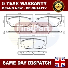 Fits Kia Sorento 2015- Hyundai Santa Fe 2018- Firstpart Front Brake Pads Set