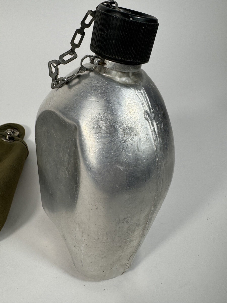 Japanese Metal Canteen With Cover Post WW2 Japan Military