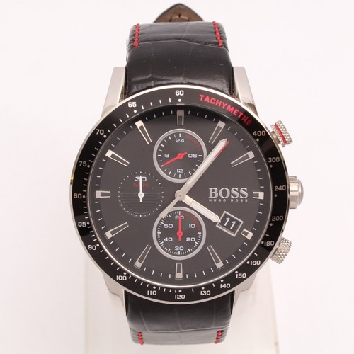 Hugo Boss Quarz Chronograph Uhr mit Lederarmband - HB 284.1.27.2911