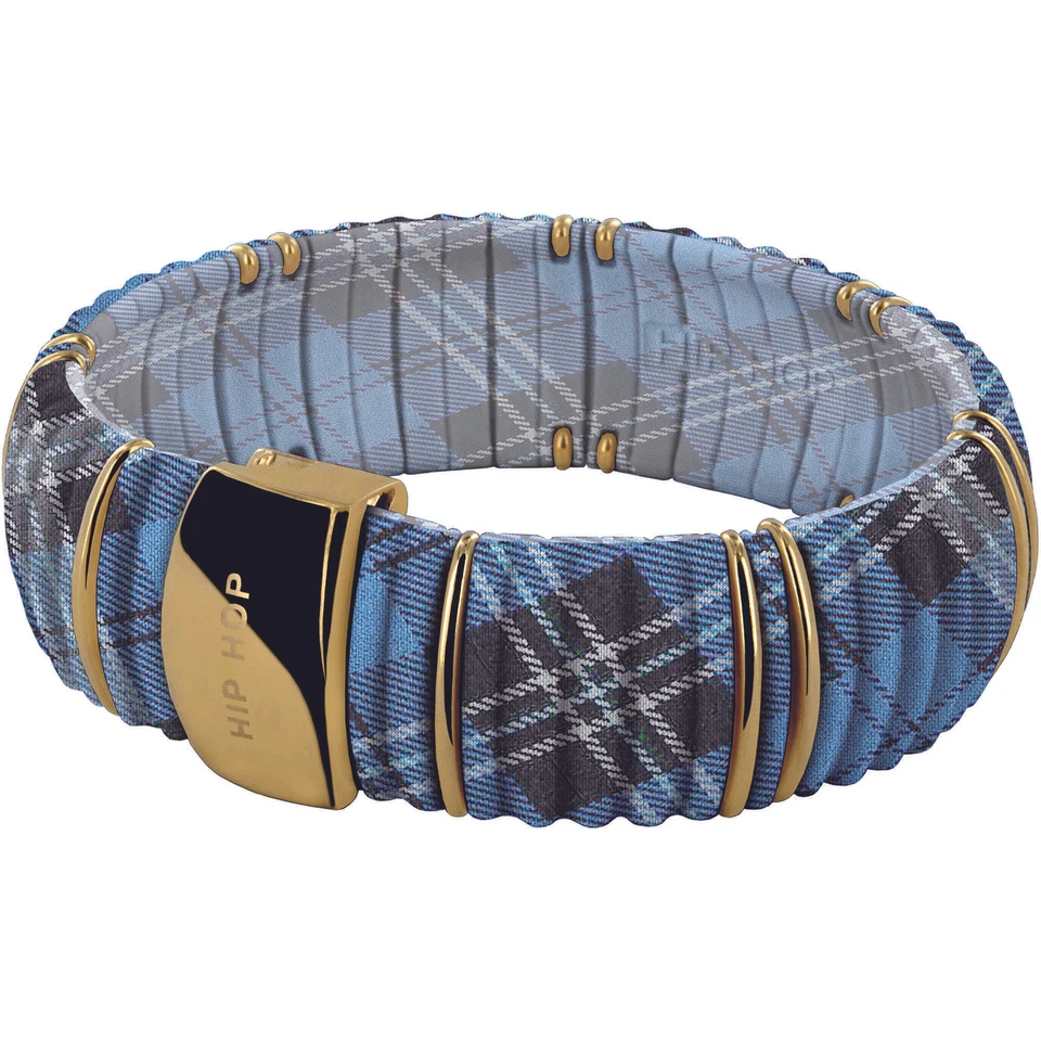 Bracelet Femme Hip Hop HJ0141 Silicone Bleu - Photo 1/1