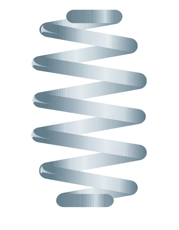 Kilen Suspension Coil Spring Rear Axle 57163 Replaces 2463242304