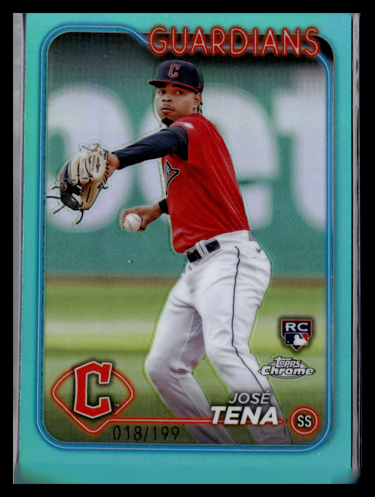 2024 Topps Chrome #29 José Tena Aqua Lava Refractors #/199