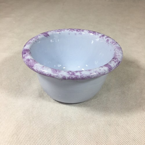 Cuenco de cerámica pintado a mano con borde púrpura de 5,75" - Imagen 18 de 24