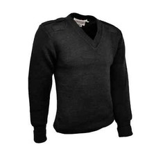 Army Jumper Original British Pullover Military Sweater Vintage Distressed Holes