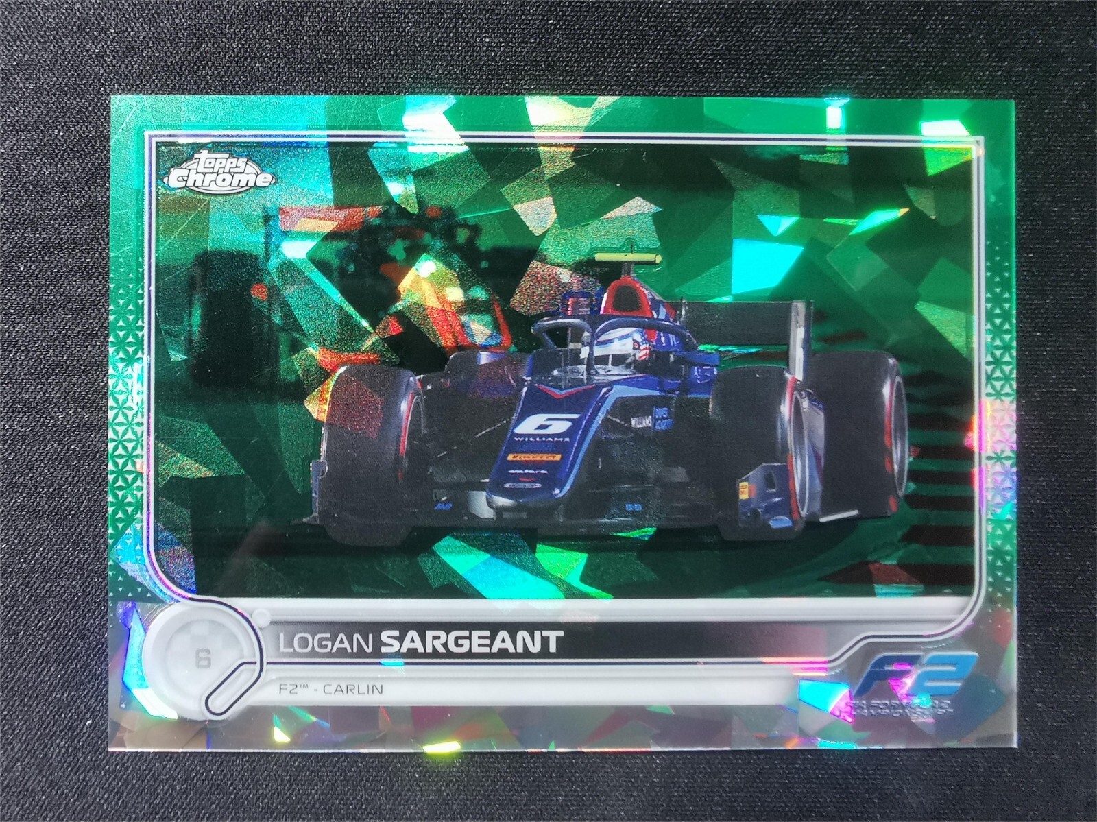 2022 Topps Chrome Sapphire Formula 1 F1 Logan Sargeant #134 Green /75