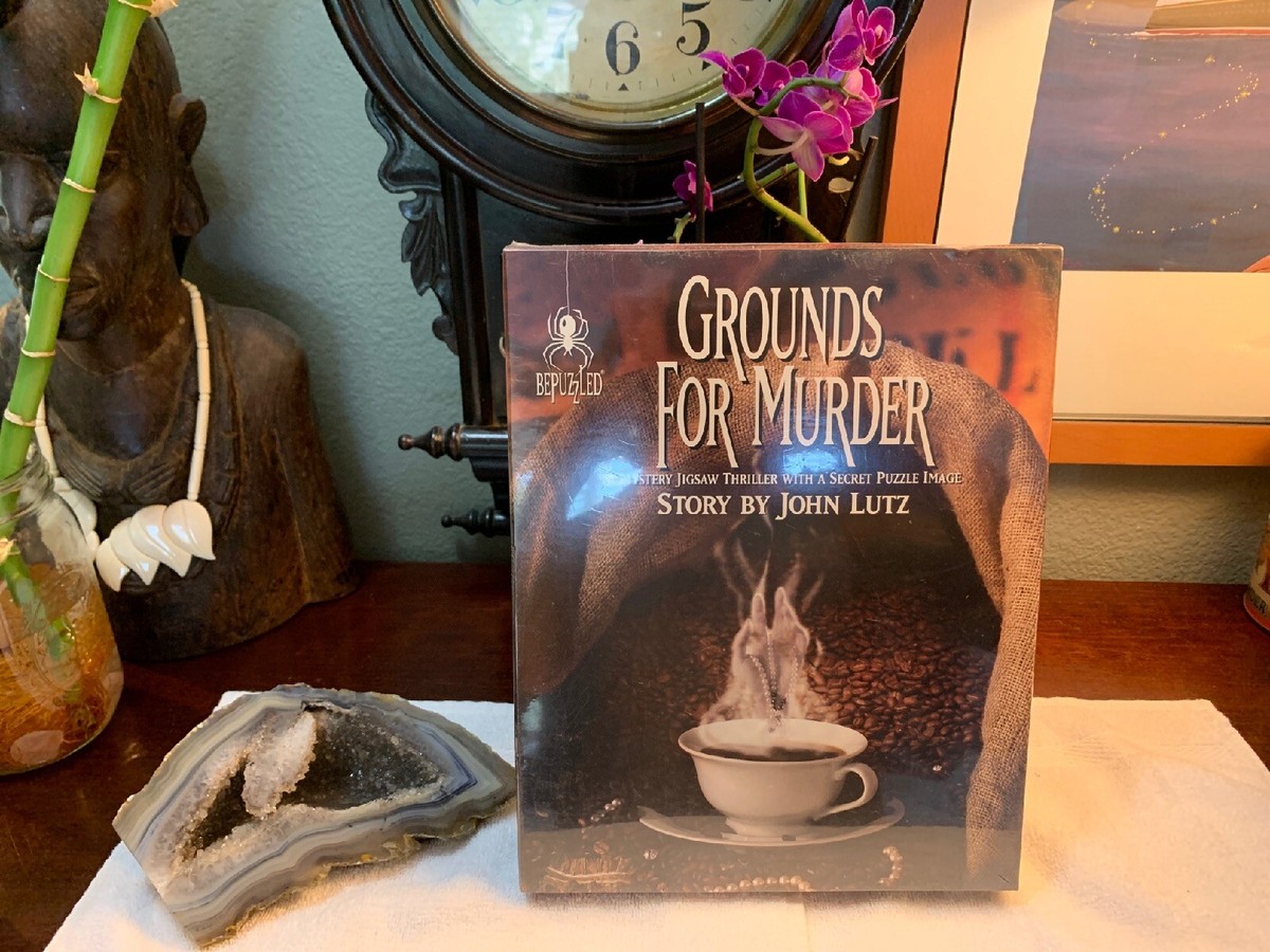 NEW Bepuzzled Grounds For Murder Mystery Jigsaw Puzzle 1000 Pc
