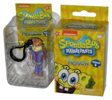 Bob L’Éponge Chibi en Mouvement (2023) Sable Miss Appear Figurine Porte-Clés