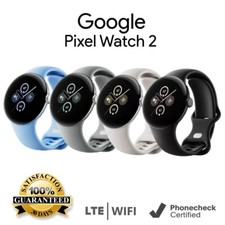 Google Pixel Watch 2 41mm WiFi  LTE Unlocked Black Gold Silver w/ Band - Poor