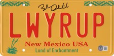 BOB ODENKIRK SIGNED AUTOGRAPH BREAKING BAD LICENSE PLATE  BECKETT BAS COA
