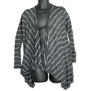 american eagle striped cardigan