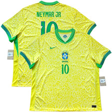 2024/25 Brazil Home Jersey 10 Neymar Jr 3XL Nike Copa America Brasil Yellow Kit