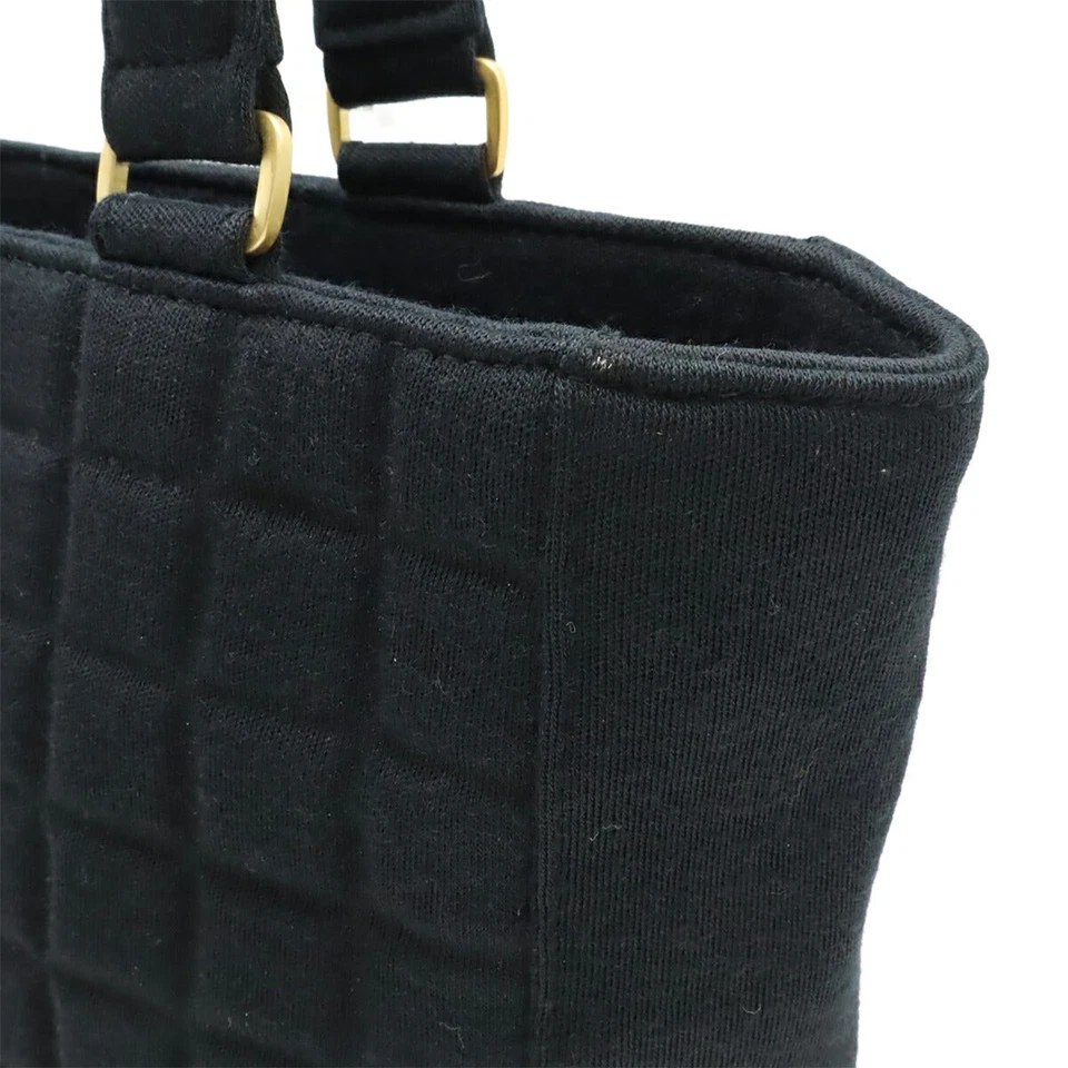 Chanel Cotton Jersey Chocobar Tote Bag Women Black One Size - Image 4 of 4