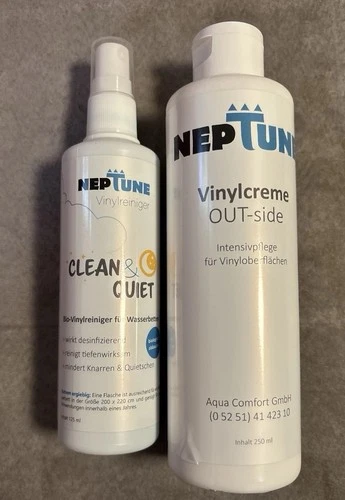 Bio-Vinylreiniger 125 ml für Wasserbetten und Vinylcreme 250 ml, Neu