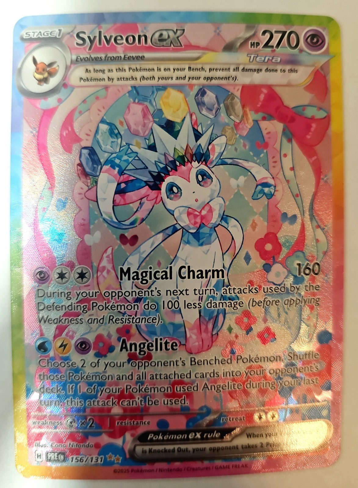 Sylveon ex 2025 Scarlet & Violet: Prismatic Evolutions #156/131