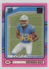 2024 Panini Clearly Donruss Rated Rookie Pink Brenden Rice #99 1k4r