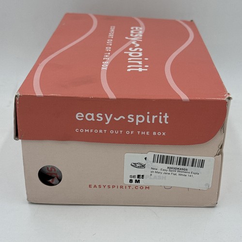 Easy Spirit Mujer Esplash Mary Jane Plano, Blanco 141, Talla 8 Nuevo - Imagen 12 de 12