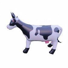 Aufblasbare Kuh kindgerecht PVC Kuhfigur langlebig f&uuml;r Farmthema, Veranstaltung