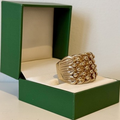 Keeper Ring 9 kt Gold - 5-reihig - 1 Feinunze (31 g) - britisch gepunzt