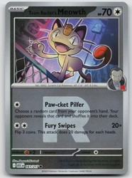 Team Rocket's Meowth 161/217 Mega Evolution Ascended Heroes Reverse Holo