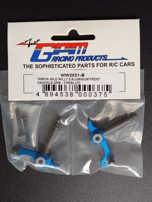 GPM RACING ALUMINIUM ACHSSCHENKEL VORN FÜR TAMIYA WILD WILLY 2 WR-02 CHASSIS